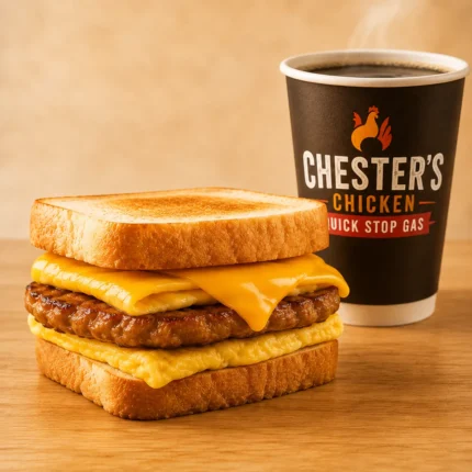 Bacon, Sausage, Egg & Cheese Sandwich