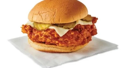 Buffalo fried chicken sandwich
