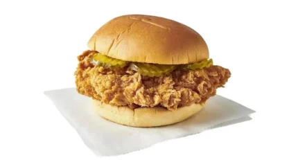 Fried Chicken Sandwich with Small Side