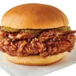 Stingin honey garlic fried chicken sandwich