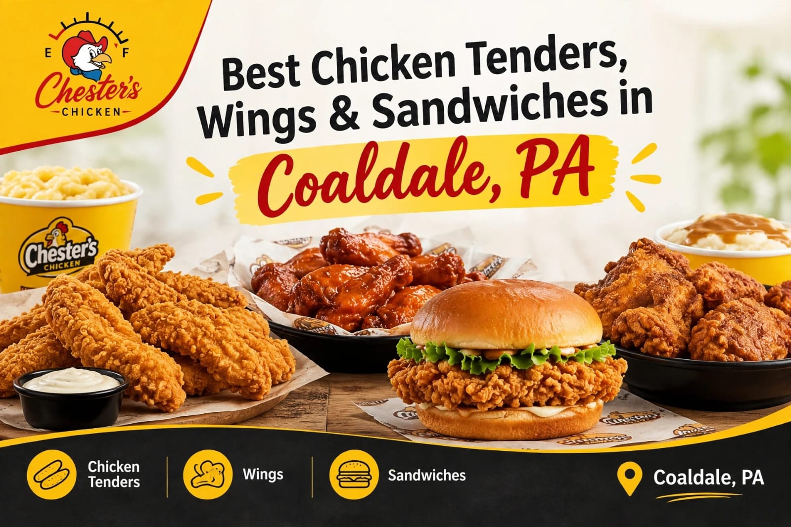 best chicken tenders wings sandwiches in Coaldale PA